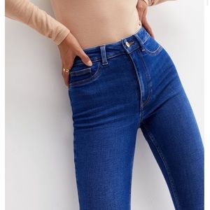 Bright Blue High Waist Hallie Super Skinny Jeans Size 16